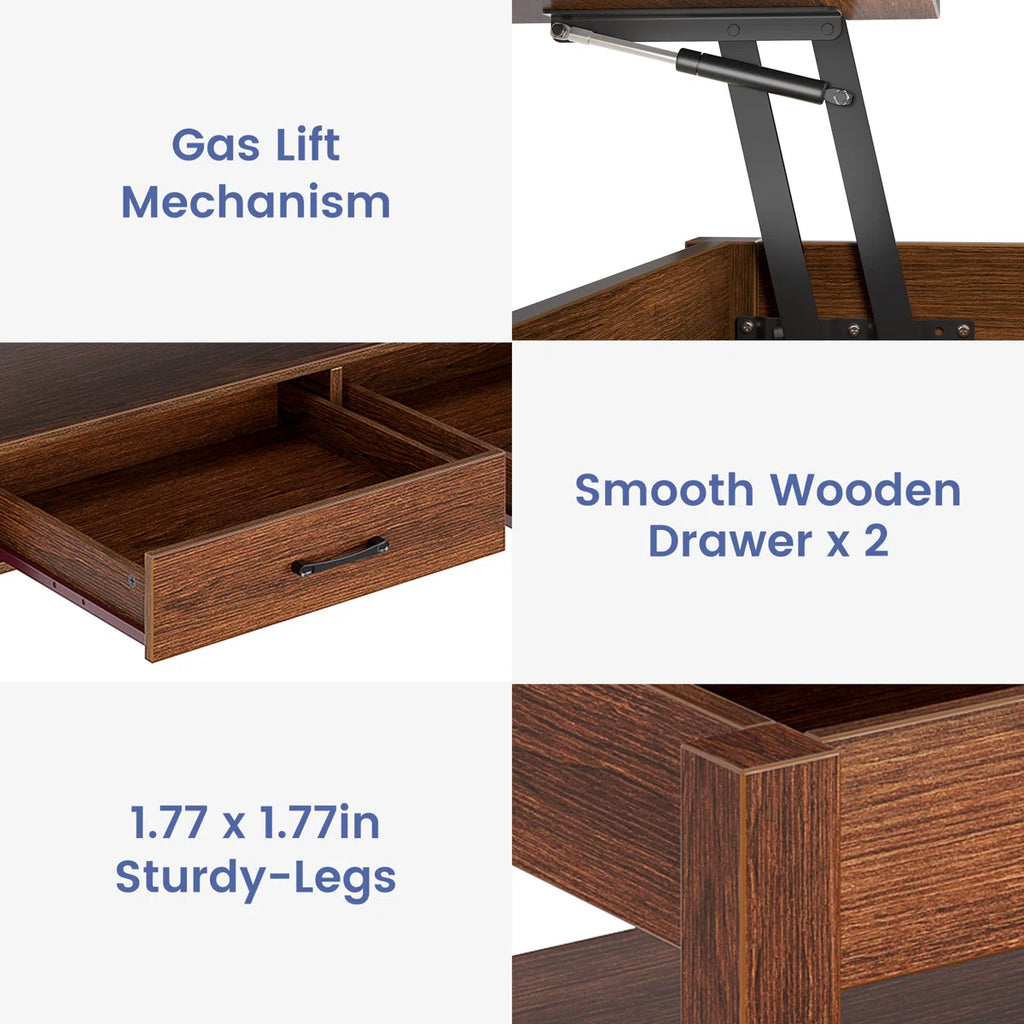 Coffee Table with Storage, Lift Top Coffee Table for Living Room